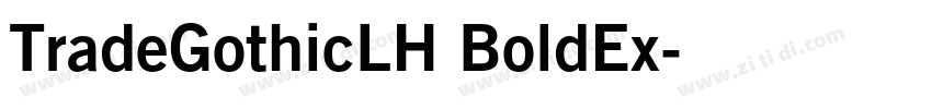 TradeGothicLH BoldEx字体转换